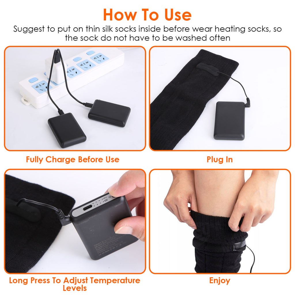 USB Rechargeable Heated Socks
